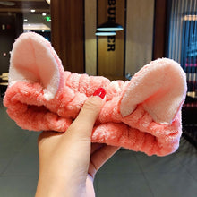Load image into Gallery viewer, Wash Face Hair Holder Hairbands Coral Fleece