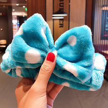 Load image into Gallery viewer, Wash Face Hair Holder Hairbands Coral Fleece