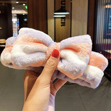 Load image into Gallery viewer, Wash Face Hair Holder Hairbands Coral Fleece