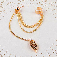 Load image into Gallery viewer, 1pcs Earrings Jewelry Fashion Personality Metal Ear Clip Leaf Tassel