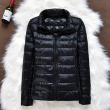 Load image into Gallery viewer, Women Ultralight Thin White Duck Down Hooded Jackets