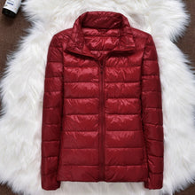 Load image into Gallery viewer, Women Ultralight Thin White Duck Down Hooded Jackets