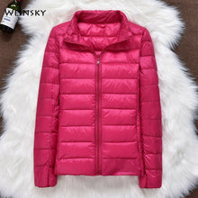 Load image into Gallery viewer, Women Ultralight Thin White Duck Down Hooded Jackets