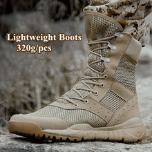 Load image into Gallery viewer, 35 48 Size Men Women Ultrallight Outdoor Climbing Shoes Tactical Training Army Boots Summer Breathable Mesh Hiking Desert Boot