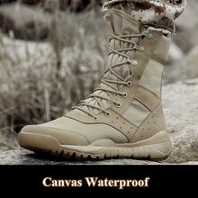 Load image into Gallery viewer, 35 48 Size Men Women Ultrallight Outdoor Climbing Shoes Tactical Training Army Boots Summer Breathable Mesh Hiking Desert Boot