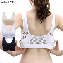 Load image into Gallery viewer, WANAYOU Breathable Sports Bras,Women Hollow Out Padded Sports Bra Top,S-2XL XXXL Plus Size Gym Running Fitness Yoga Sports Tops