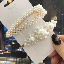 Load image into Gallery viewer, Handmade Pearls Hair Clips for Women Fashion