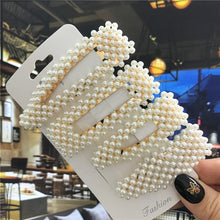 Load image into Gallery viewer, Handmade Pearls Hair Clips for Women Fashion
