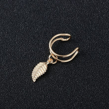 Load image into Gallery viewer, Fashion Gold Leaf Clip Earring For Women Without Piercing