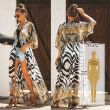Load image into Gallery viewer, Embroidery Kaftan Tunic Cover up Swimsuit