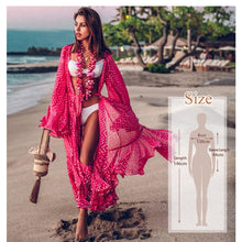 Load image into Gallery viewer, Embroidery Kaftan Tunic Cover up Swimsuit
