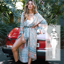 Load image into Gallery viewer, Embroidery Kaftan Tunic Cover up Swimsuit