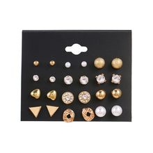 Load image into Gallery viewer, EN 12 Pairs Flower Women'S Earrings Set