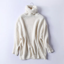 Load image into Gallery viewer, BIAORUINA Women Oversize Basic Knitted Turtleneck Sweater