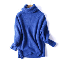 Load image into Gallery viewer, BIAORUINA Women Oversize Basic Knitted Turtleneck Sweater