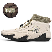 Load image into Gallery viewer, Men Winter Boots Leather Outdoor Light Ankle Antislip