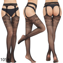Load image into Gallery viewer, Woman Sexy Lingerie Pantyhose Erotic Stockings Mesh Open Crotch Fishnet