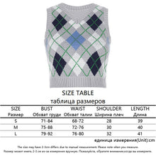 Load image into Gallery viewer, HEYounGIRL V Neck Argyle Vest Women Sweater