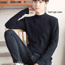 Load image into Gallery viewer, New Men's Black Winter Turtleneck Sweaters