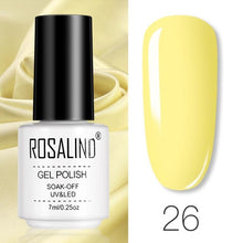 Load image into Gallery viewer, ROSALIND Gel Polish Set Manicure for Nails Semi Permanent Vernis top coat UV LED Gel Varnish Soak Off Nail Art Gel Nail Polish