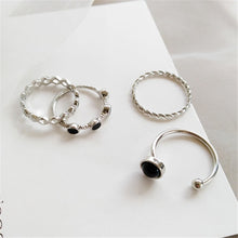 Load image into Gallery viewer, Hip-hop/Rock Metal Geometry Circular Punk Rings Set