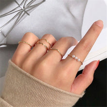 Load image into Gallery viewer, Hip-hop/Rock Metal Geometry Circular Punk Rings Set