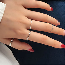 Load image into Gallery viewer, Hip-hop/Rock Metal Geometry Circular Punk Rings Set
