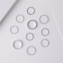 Load image into Gallery viewer, Hip-hop/Rock Metal Geometry Circular Punk Rings Set