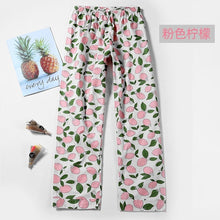 Load image into Gallery viewer, Sleep Bottoms Women Printed Kawaii Summer Cotton Comfortable Breathable Loose Pajama Pants