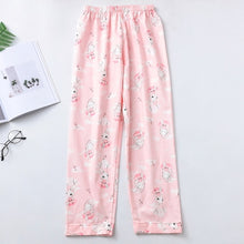 Load image into Gallery viewer, Sleep Bottoms Women Printed Kawaii Summer Cotton Comfortable Breathable Loose Pajama Pants
