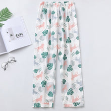 Load image into Gallery viewer, Sleep Bottoms Women Printed Kawaii Summer Cotton Comfortable Breathable Loose Pajama Pants
