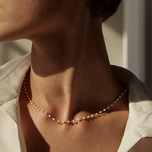 Load image into Gallery viewer, Pearl Bead Chain Choker Necklace