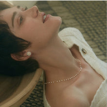 Load image into Gallery viewer, Pearl Bead Chain Choker Necklace