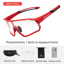 Load image into Gallery viewer, ROCKBROS Photochromic Bike Glasses Bicycle UV400 Sports Sunglasses for Men Women Anti Glare Lightweight Hiking Cycling Glasses
