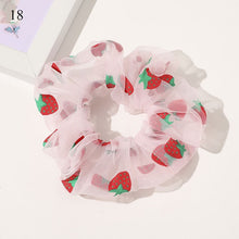 Load image into Gallery viewer, Sweet Embroidery Flowers Mesh Scrunchies Women