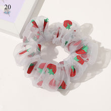 Load image into Gallery viewer, Sweet Embroidery Flowers Mesh Scrunchies Women