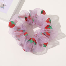 Load image into Gallery viewer, Sweet Embroidery Flowers Mesh Scrunchies Women