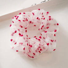 Load image into Gallery viewer, Sweet Embroidery Flowers Mesh Scrunchies Women