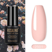Load image into Gallery viewer, ROSALIND Nail Polish Red Nude Series Polish All For Manicure Nails Art Semi Permanent Gel UV LED Soff Off Hybrid Varnishes