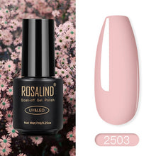 Load image into Gallery viewer, ROSALIND Nail Polish Red Nude Series Polish All For Manicure Nails Art Semi Permanent Gel UV LED Soff Off Hybrid Varnishes
