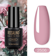 Load image into Gallery viewer, ROSALIND Nail Polish Red Nude Series Polish All For Manicure Nails Art Semi Permanent Gel UV LED Soff Off Hybrid Varnishes