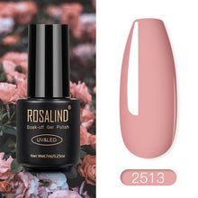 Load image into Gallery viewer, ROSALIND Nail Polish Red Nude Series Polish All For Manicure Nails Art Semi Permanent Gel UV LED Soff Off Hybrid Varnishes