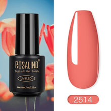 Load image into Gallery viewer, ROSALIND Nail Polish Red Nude Series Polish All For Manicure Nails Art Semi Permanent Gel UV LED Soff Off Hybrid Varnishes