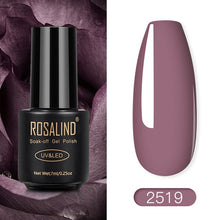 Load image into Gallery viewer, ROSALIND Nail Polish Red Nude Series Polish All For Manicure Nails Art Semi Permanent Gel UV LED Soff Off Hybrid Varnishes