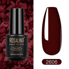 Load image into Gallery viewer, ROSALIND Nail Polish Red Nude Series Polish All For Manicure Nails Art Semi Permanent Gel UV LED Soff Off Hybrid Varnishes