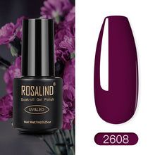 Load image into Gallery viewer, ROSALIND Nail Polish Red Nude Series Polish All For Manicure Nails Art Semi Permanent Gel UV LED Soff Off Hybrid Varnishes