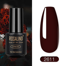 Load image into Gallery viewer, ROSALIND Nail Polish Red Nude Series Polish All For Manicure Nails Art Semi Permanent Gel UV LED Soff Off Hybrid Varnishes