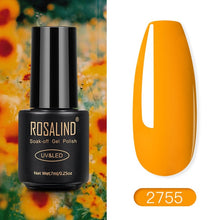 Load image into Gallery viewer, ROSALIND Nail Polish Red Nude Series Polish All For Manicure Nails Art Semi Permanent Gel UV LED Soff Off Hybrid Varnishes
