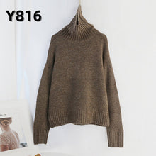 Load image into Gallery viewer, Aachoae Autumn Winter Women Knitted Turtleneck Cashmere Sweater