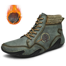 Load image into Gallery viewer, Men Winter Boots Leather Outdoor Light Ankle Antislip